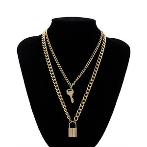 Multi Layer Lover Lock Pendant