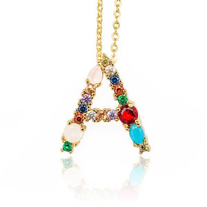 Multicolor charm Gold pendant