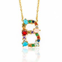 Load image into Gallery viewer, Multicolor charm Gold pendant
