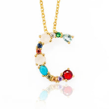 Load image into Gallery viewer, Multicolor charm Gold pendant
