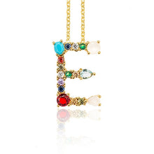 Load image into Gallery viewer, Multicolor charm Gold pendant
