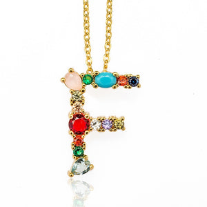 Multicolor charm Gold pendant