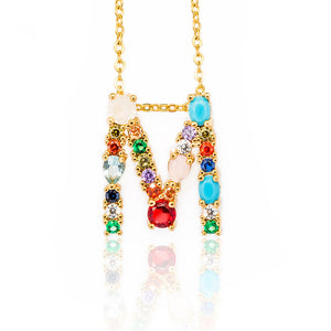 Multicolor charm Gold pendant