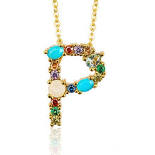 Load image into Gallery viewer, Multicolor charm Gold pendant
