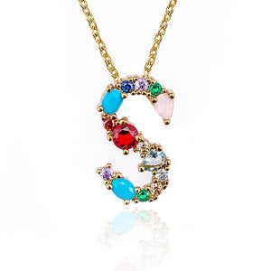 Multicolor charm Gold pendant