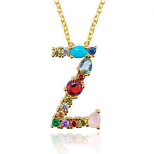 Load image into Gallery viewer, Multicolor charm Gold pendant
