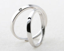 Load image into Gallery viewer, Sun and Moon Lover Couple Rings Set
